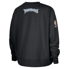 Minnesota Timberwolves Women's Classic Edition Hardwood Classics Premium Phoenix Fleece Sweatshirt Black - NBA
