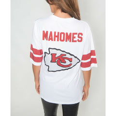 Kansas City Chiefs Cuce Women's Crystal V-Neck Tunic White | NFL