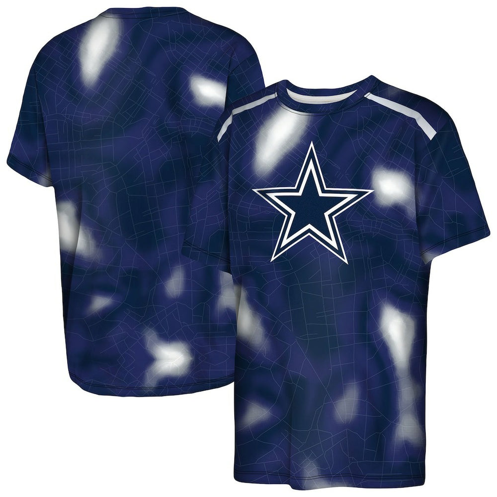 Dallas Cowboys Outerstuff Youth End Zone Dri-Tek T-Shirt Navy | NFL