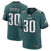 Jihaad Campbell Philadelphia Eagles 2025 NFL Draft First Round Pick Game Jersey Green | Nike for Sale