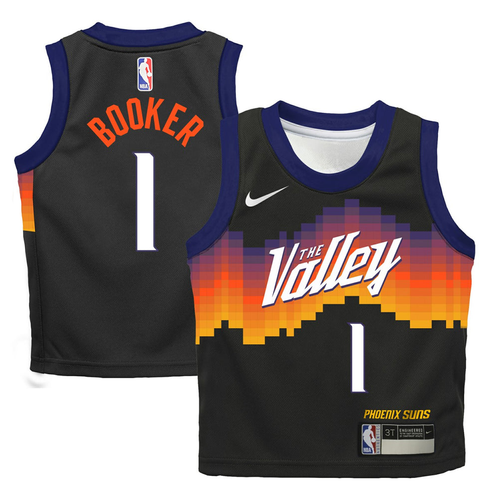 Devin Booker Phoenix Suns Preschool 2025/26 City Edition Swingman Jersey Black - NBA