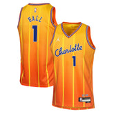 LaMelo Ball Charlotte Hornets Youth 2025/26 City Edition Swingman Jersey Orange - NBA