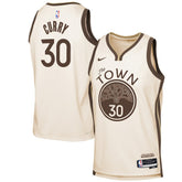 Stephen Curry Golden State Warriors Youth 2025/26 City Edition Swingman Jersey Tan - NBA