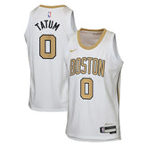 Jayson Tatum Boston Celtics Youth 2025/26 City Edition Swingman Jersey White - NBA