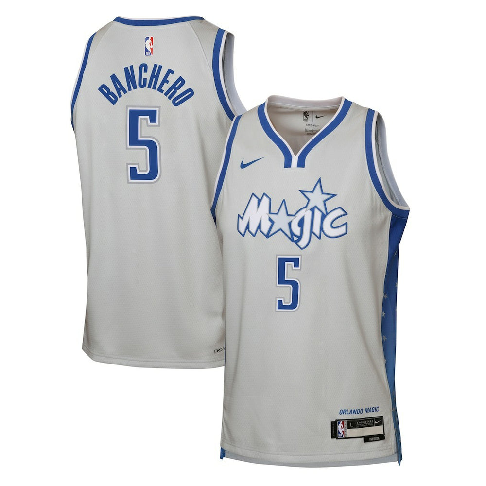 Paolo Banchero Orlando Magic Youth 2025/26 City Edition Swingman Jersey Silver - NBA