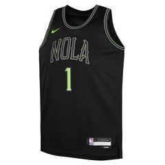 Zion Williamson New Orleans Pelicans Youth 2025/26 City Edition Swingman Jersey Black - NBA