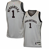 Victor Wembanyama San Antonio Spurs Jordan Brand Youth Swingman Jersey Statement Edition Silver - NBA