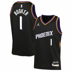 Devin Booker Phoenix Suns Jordan Brand Youth Swingman Jersey Statement Edition Black - NBA