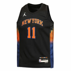 Jalen Brunson New York Knicks Jordan Brand Youth Swingman Jersey Statement Edition Black - NBA