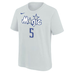 Paolo Banchero Orlando Magic Youth 2025/26 City Edition Name & Number T-Shirt Silver - NBA