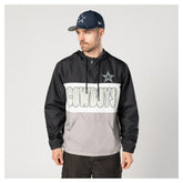 Dallas Cowboys New Era Ripstop Quarter-Zip Hooded Windbreaker Navy | NFL