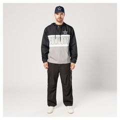 Dallas Cowboys New Era Ripstop Quarter-Zip Hooded Windbreaker Navy | NFL