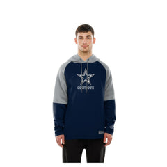 Dallas Cowboys New Era Combine Authentic Color Block Raglan Pullover Hoodie Navy | NFL