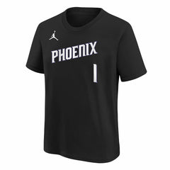 Devin Booker Phoenix Suns Jordan Brand Youth Statement Edition Name & Number T-Shirt Black - NBA
