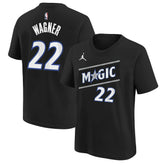 Franz Wagner Orlando Magic Jordan Brand Youth Statement Edition Name & Number T-Shirt Black - NBA