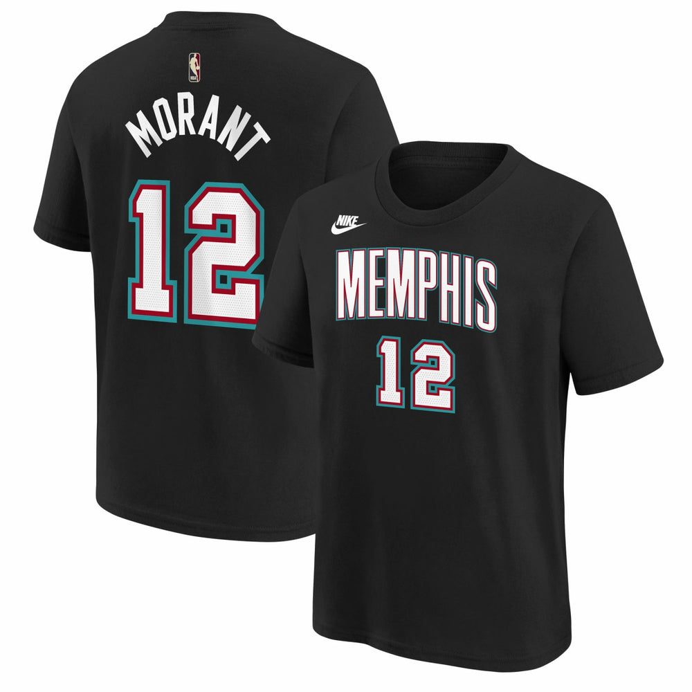 Ja Morant Memphis Grizzlies Youth Name & Number T-Shirt Classic Edition Black - NBA