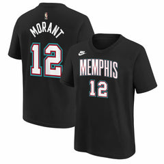 Ja Morant Memphis Grizzlies Youth Name & Number T-Shirt Classic Edition Black - NBA