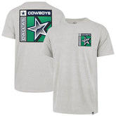 Dallas Cowboys '47 Chrome Plate Franklin T-Shirt Heather Gray | 47 brand