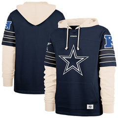 Dallas Cowboys '47 Split Zone Cornerback Duo Hoodie Navy | 47 brand