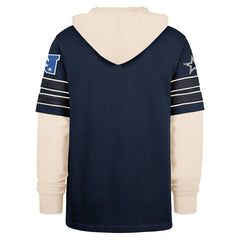 Dallas Cowboys '47 Split Zone Cornerback Duo Hoodie Navy | 47 brand