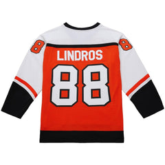 Eric Lindros Philadelphia Flyers Mitchell & Ness Big & Tall 1996-97 Blue Line 2.0 Jersey - Orange - NHL