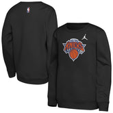 New York Knicks Jordan Brand Youth Courtside Statement Edition Sweatshirt Black - NBA