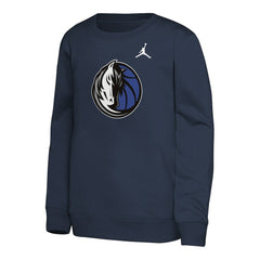 Dallas Mavericks Jordan Brand Youth Courtside Statement Edition Sweatshirt Navy - NBA