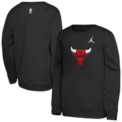 Chicago Bulls Jordan Brand Youth Courtside Statement Edition Sweatshirt Black - NBA