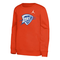 Oklahoma City Thunder Jordan Brand Youth Courtside Statement Edition Sweatshirt Orange - NBA