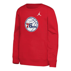 Philadelphia 76ers Jordan Brand Youth Courtside Statement Edition Sweatshirt Red - NBA