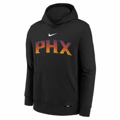 Phoenix Suns Youth 2025/26 City Edition Club Fleece Pullover Hoodie Black - NBA