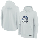 Memphis Grizzlies Youth 2025/26 City Edition Club Fleece Pullover Hoodie Silver - NBA