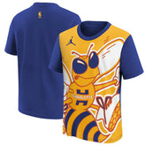 Charlotte Hornets Jordan Brand Youth 2025/26 City Edition Max90 T-Shirt Blue/Yellow - NBA
