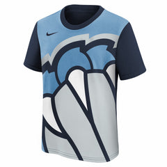 Memphis Grizzlies Youth 2025/26 City Edition Max90 T-Shirt Light Blue/Navy - NBA
