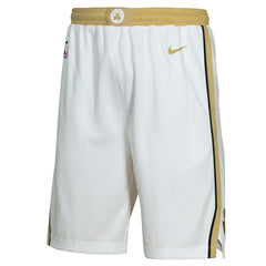 Boston Celtics Youth 2025/26 City Edition Swingman Performance Shorts White - NBA
