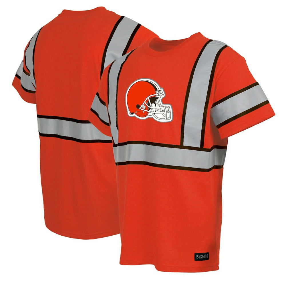 Cleveland Browns Safety Heavyweight T-Shirt Orange | NFL