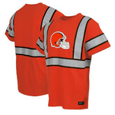 Cleveland Browns Safety Heavyweight T-Shirt Orange | NFL