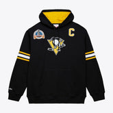 Mario Lemieux Pittsburgh Penguins Mitchell & Ness 1992 Name & Number Premium Pullover Hoodie - Black - NHL