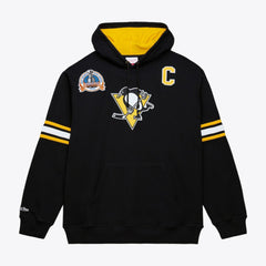 Mario Lemieux Pittsburgh Penguins Mitchell & Ness 1992 Name & Number Premium Pullover Hoodie - Black - NHL