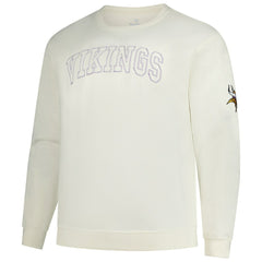 Minnesota Vikings Profile Big & Tall Fleece Sweatshirt Cream | NFL