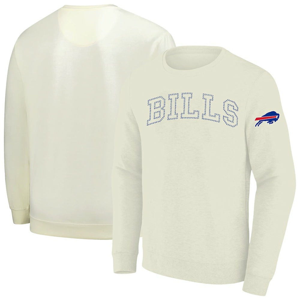 Buffalo Bills Profile Big & Tall Fleece Sweatshirt Cream | NFL