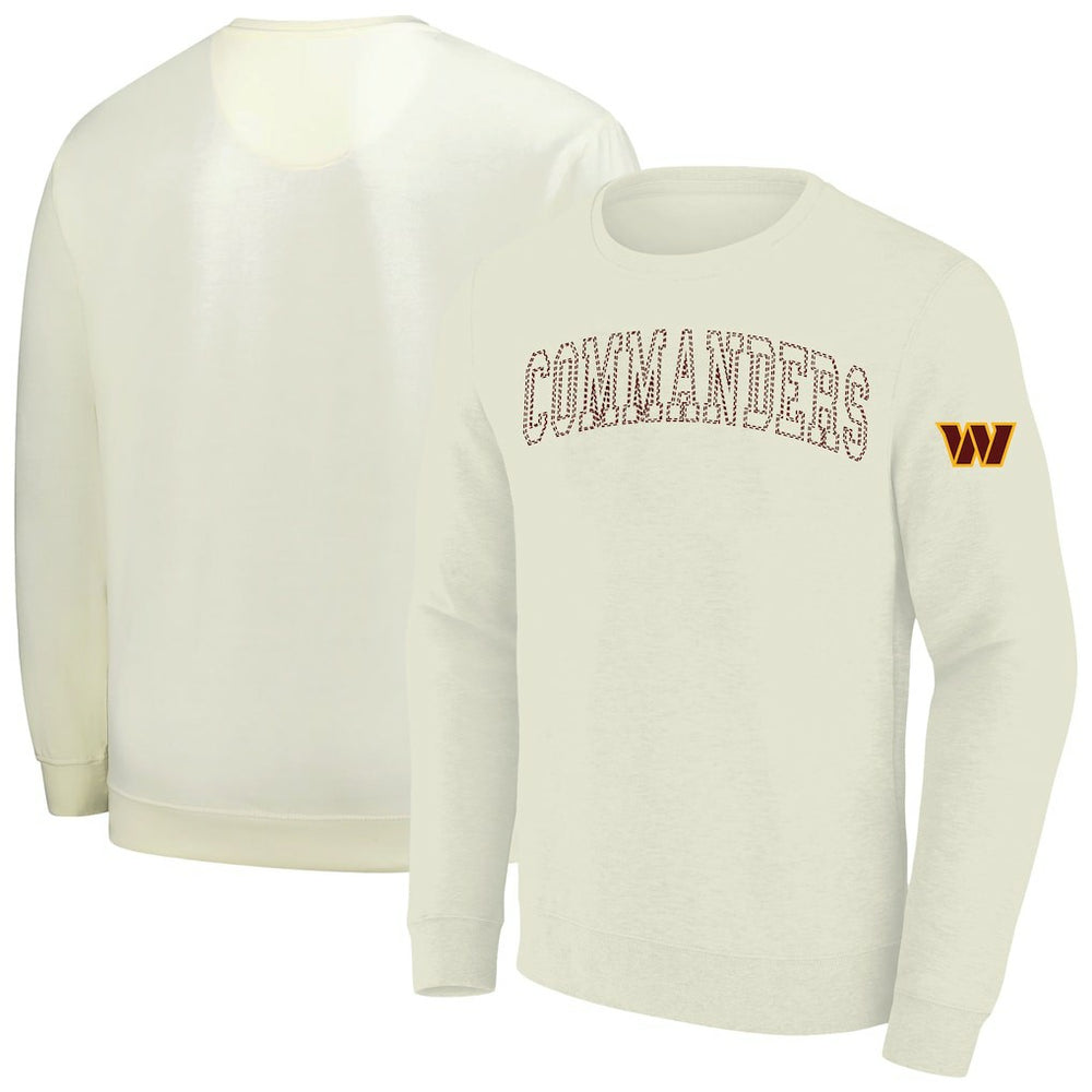 Washington Commanders Profile Big & Tall Fleece Sweatshirt Cream | NFL