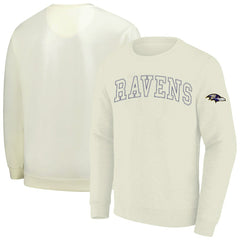Baltimore Ravens Profile Big & Tall Fleece Sweatshirt Cream | NFL