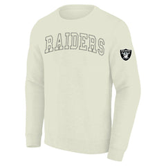 Las Vegas Raiders Profile Big & Tall Fleece Sweatshirt Cream | NFL