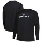 Cincinnati Bengals Big & Tall Coverage Scheme Long Sleeve T-Shirt Black | Fanatics