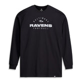 Baltimore Ravens Big & Tall Coverage Scheme Long Sleeve T-Shirt Black | Fanatics