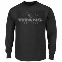 Tennessee Titans Big & Tall Coverage Scheme Long Sleeve T-Shirt Black | Fanatics