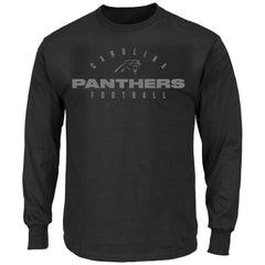 Carolina Panthers Big & Tall Coverage Scheme Long Sleeve T-Shirt Black | Fanatics