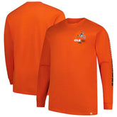 Cleveland Browns Big & Tall Clock Management Legacy Long Sleeve T-Shirt Orange | Fanatics
