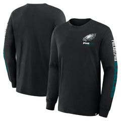 Philadelphia Eagles Big & Tall Clock Management Legacy Long Sleeve T-Shirt Black | Fanatics